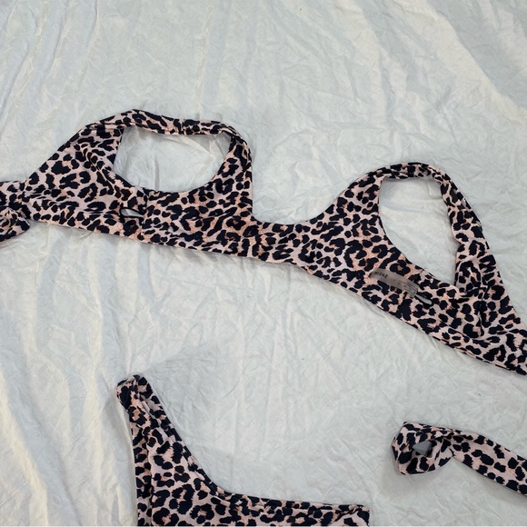 Wrap Around Shein Cheeky High Waist Bikini Women’s Large Cheetah Leopard Print - Picture 5 of 8